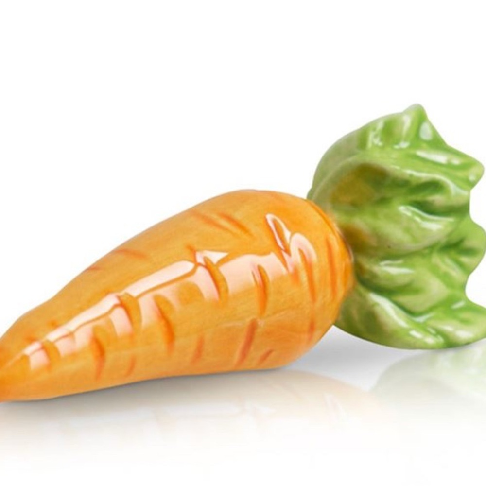 Nora Fleming mini Carrot Ceramic Platter Ornament